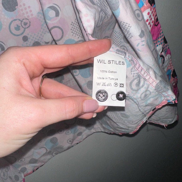 Wil Stiles Men's Pink Patterned Shirt, 100% Cotton, like new, size L - Picture 5 of 5